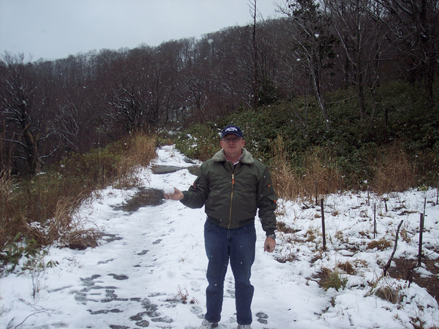 me in snow