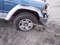 stuck pajero